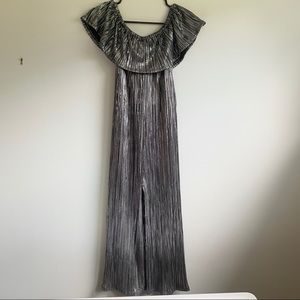 Art Class Shiny Silver Jumpsuit